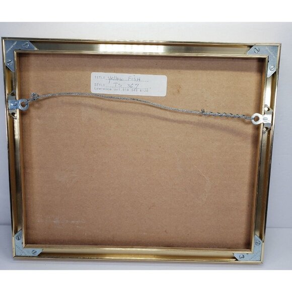 Lawrence Unlimited Whimsy Fish Cut Out Folk Art Framed - Picture 3 of 4